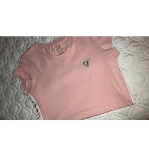 guess pink shirt